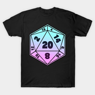 Pastel D20 Dice T-Shirt